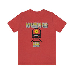 MY LINE N Hip Hop Unisex Jersey Short Sleeve Tee - PDR LFE Heather Red / S PDR LFE