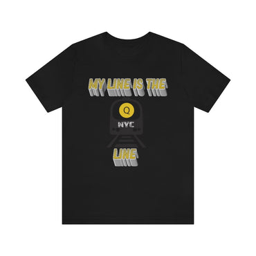 MY LINE Q Hip Hop Unisex Jersey Short Sleeve Tee - PDR LFE Black / S PDR LFE