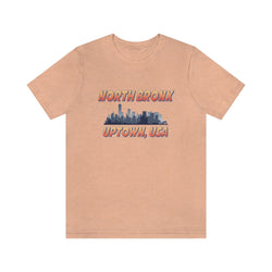 NORTH BRONX HIP HOP UNISEX TSHIRT - PDR LFE Heather Peach / XS PDR LFE