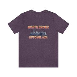 NORTH BRONX HIP HOP UNISEX TSHIRT - PDR LFE Heather Team Purple / XS PDR LFE
