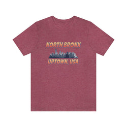 NORTH BRONX HIP HOP UNISEX TSHIRT - PDR LFE Heather Raspberry / XS PDR LFE