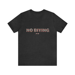 NO BITING HIP HOP Short Sleeve Tee - PDR LFE Dark Grey Heather / S PDR LFE