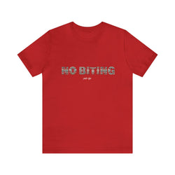 NO BITING HIP HOP Short Sleeve Tee - PDR LFE Red / S PDR LFE