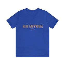 NO BITING HIP HOP Short Sleeve Tee - PDR LFE True Royal / S PDR LFE