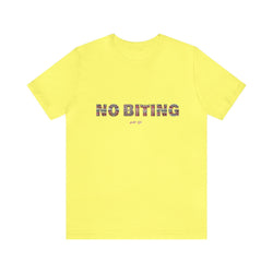 NO BITING HIP HOP Short Sleeve Tee - PDR LFE Yellow / S PDR LFE