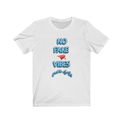 NO FAKE LOVE VIBES HIP HOP TSHIRT Unisex Jersey Short Sleeve Tee - PDR LFE White / S PDR LFE