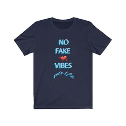 NO FAKE LOVE VIBES HIP HOP TSHIRT Unisex Jersey Short Sleeve Tee - PDR LFE Navy / S PDR LFE