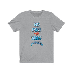 NO FAKE LOVE VIBES HIP HOP TSHIRT Unisex Jersey Short Sleeve Tee - PDR LFE Athletic Heather / S PDR LFE