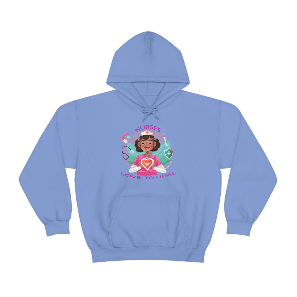 NURSES HEAL  Heavy Blend™ Hooded Sweatshirt - PDR L.F.E. 