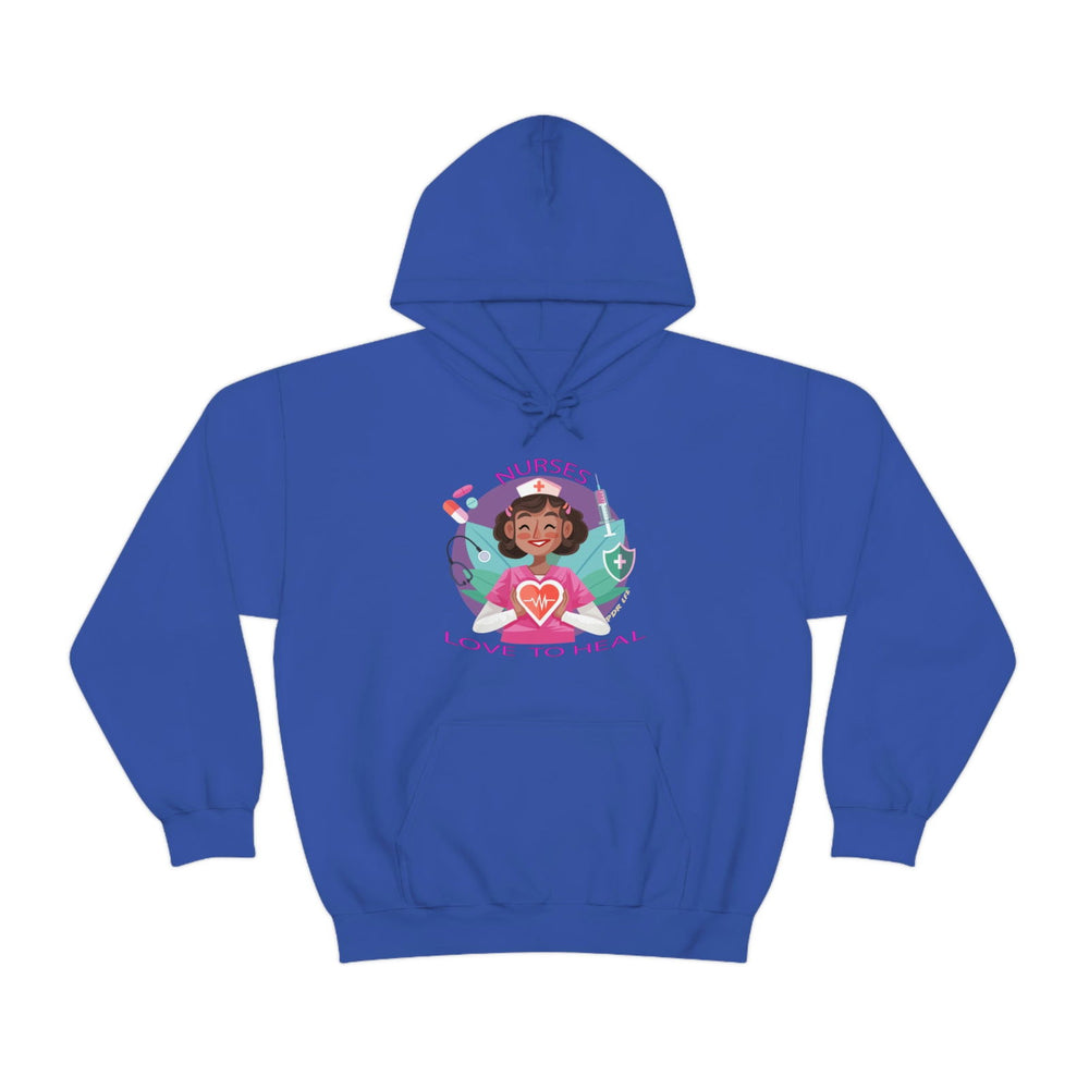 NURSES HEAL  Heavy Blend™ Hooded Sweatshirt - PDR L.F.E. 