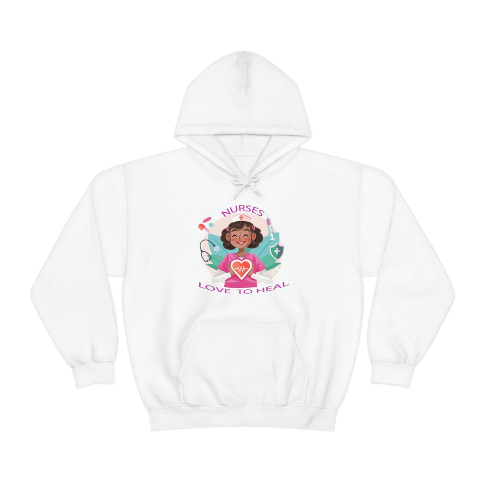 NURSES HEAL  Heavy Blend™ Hooded Sweatshirt - PDR L.F.E. 