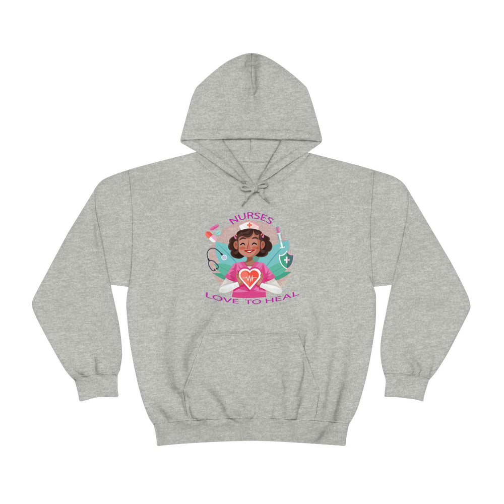 NURSES HEAL  Heavy Blend™ Hooded Sweatshirt - PDR L.F.E. 