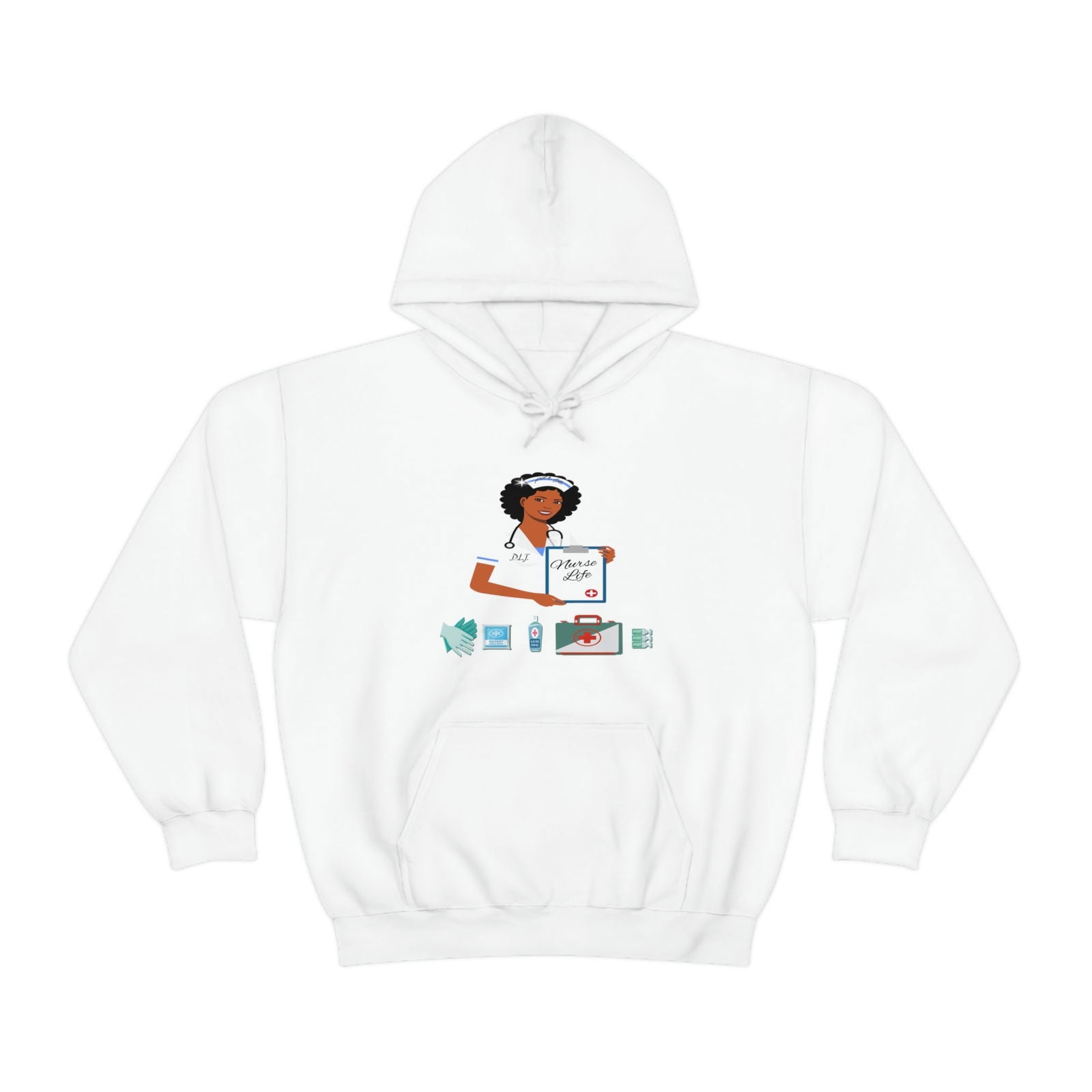 NURSE LIFE Heavy Blend™ Hooded Sweatshirt - PDR L.F.E. 