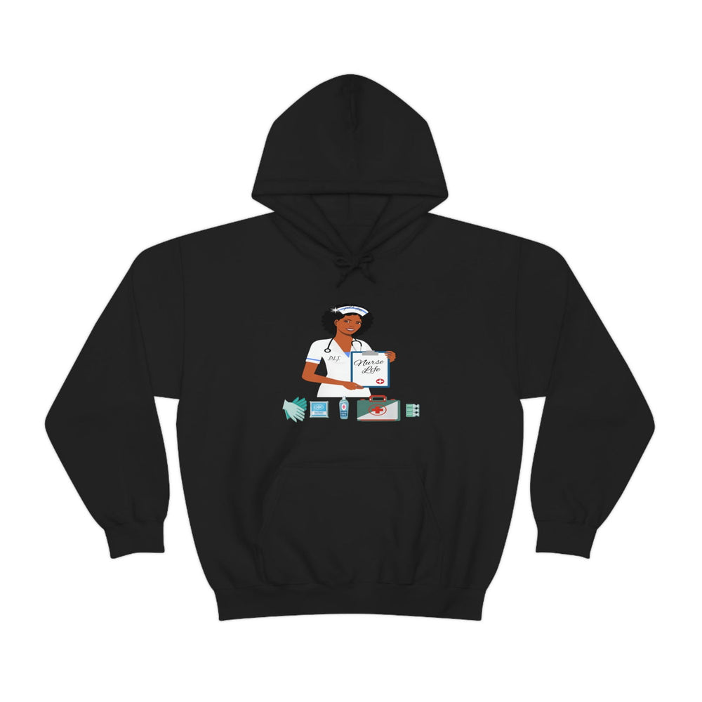NURSE LIFE Heavy Blend™ Hooded Sweatshirt - PDR LFE Black / S PDR LFE