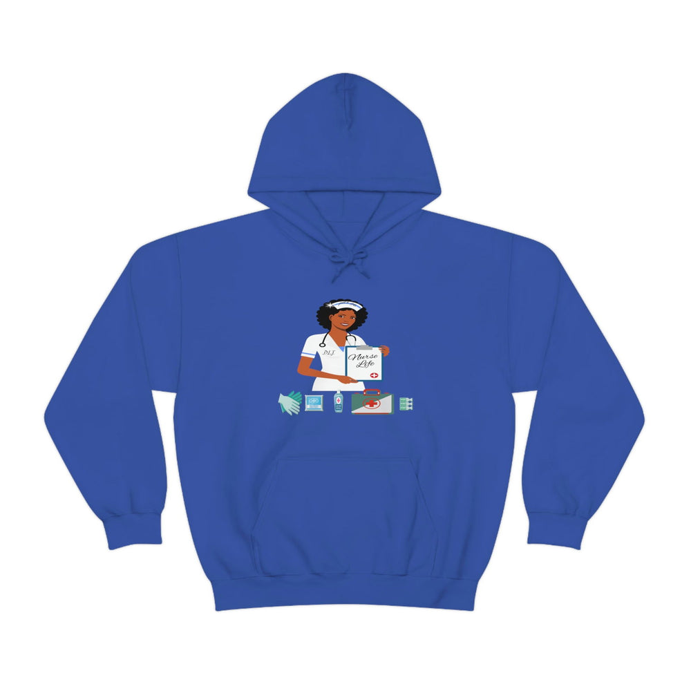 NURSE LIFE Heavy Blend™ Hooded Sweatshirt - PDR LFE Royal / S PDR LFE