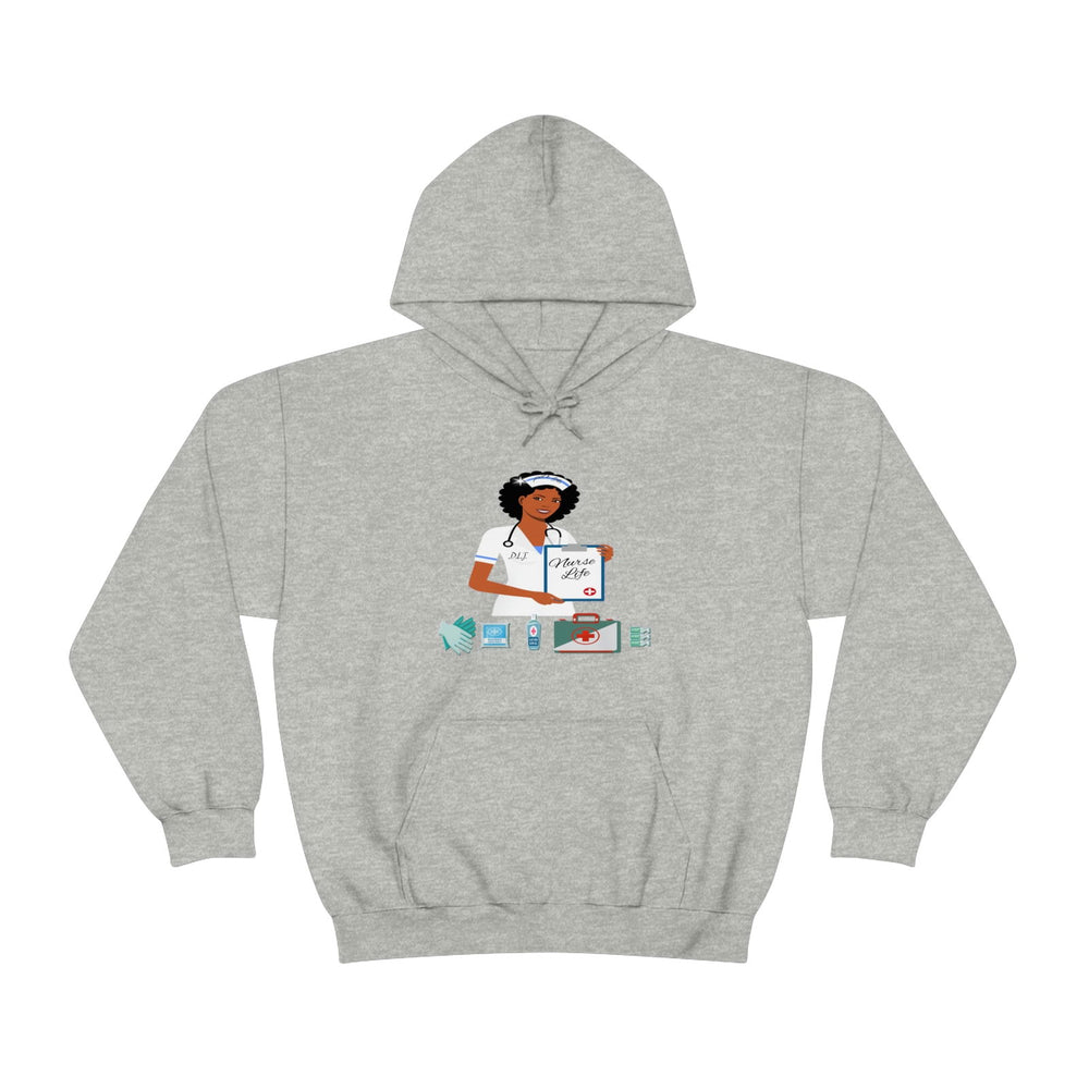 NURSE LIFE Heavy Blend™ Hooded Sweatshirt - PDR LFE Sport Grey / S PDR LFE