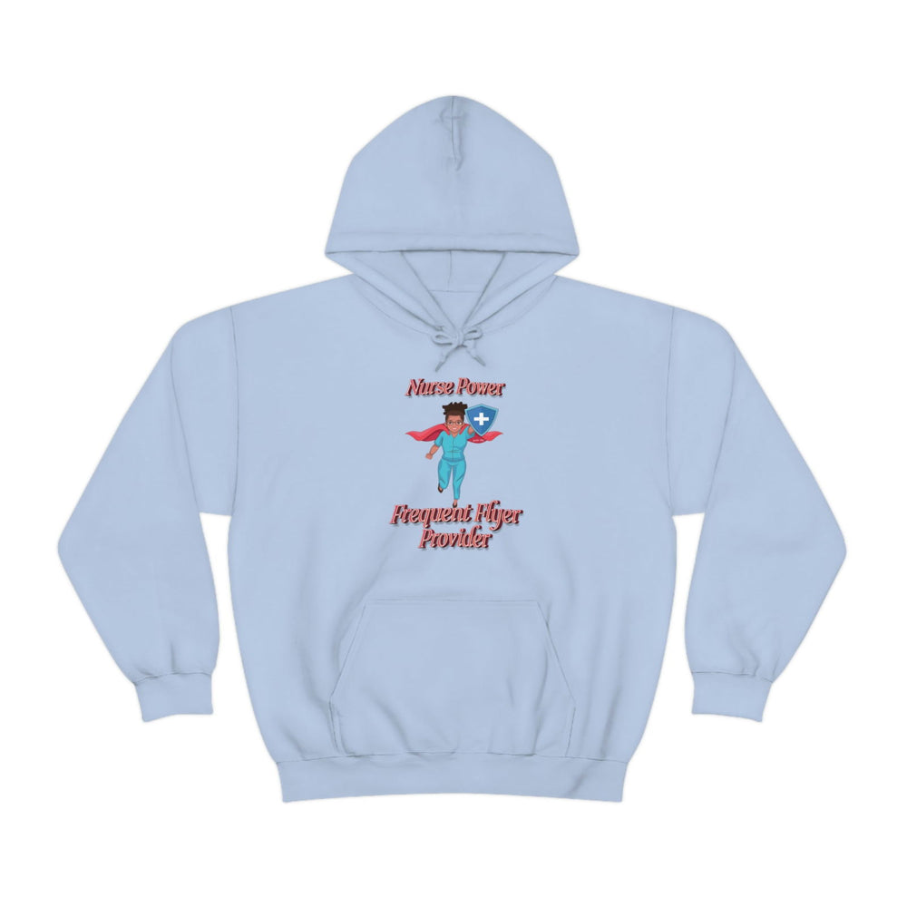 NURSE POWER Heavy Blend™ Hooded Sweatshirt - PDR LFE Light Blue / S PDR LFE