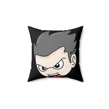 OPP FACE HIP HOP BLK Spun Polyester Square Pillow - PDR LFE 14" × 14" PDR LFE