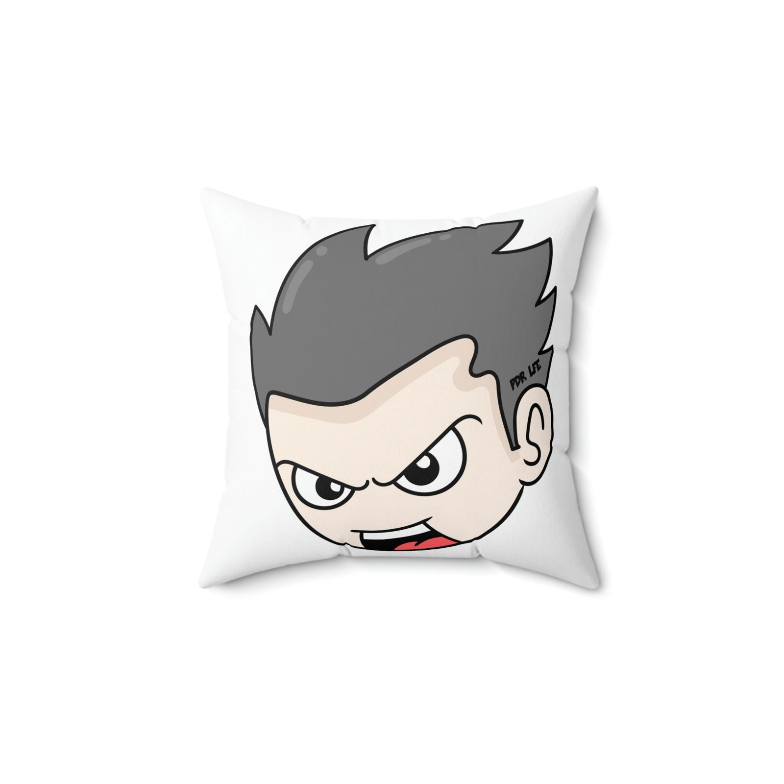 OPP FACE  WHT HIP HOP Spun Polyester Square Pillow - PDR L.F.E. 