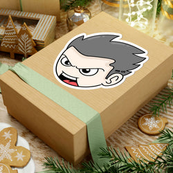 OPP STICKER FACE Kiss-Cut Stickers - PDR LFE 3" × 3" / Transparent PDR LFE