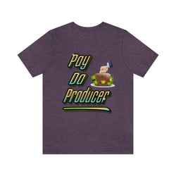 PAY DA PRODUCER 2 HIP HOP Short Sleeve Tee - PDR LFE Heather Team Purple / XS PDR LFE