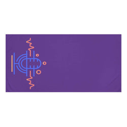 PDR L.F.E. LOGO Hip Hop Premium Towel - PDR LFE White / 30" × 60" PDR LFE