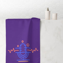 PDR L.F.E. LOGO Hip Hop Premium Towel - PDR LFE White / 30" × 60" PDR LFE