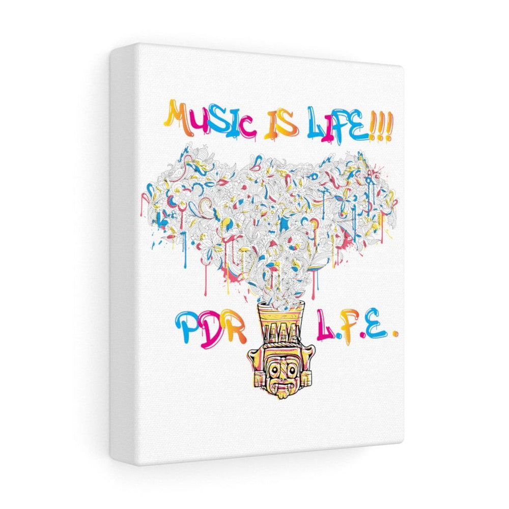 PDR L.F.E. MUSIC IS LIFE Hip Hop Stretched Canvas - PDR L.F.E. 