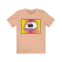 PDR LFE CERTIFIED FEMALE CAMERA WOMAN Jersey Short Sleeve Tee - PDR LFE Heather Peach / S PDR LFE