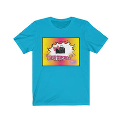 PDR LFE CERTIFIED FEMALE CAMERA WOMAN Jersey Short Sleeve Tee - PDR LFE Turquoise / S PDR LFE