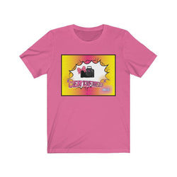 PDR LFE CERTIFIED FEMALE CAMERA WOMAN Jersey Short Sleeve Tee - PDR LFE Charity Pink / S PDR LFE