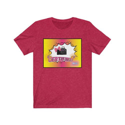PDR LFE CERTIFIED FEMALE CAMERA WOMAN Jersey Short Sleeve Tee - PDR LFE Heather Red / S PDR LFE