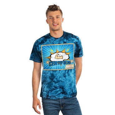 PDR LFE CERTIFIED MUSCLE BLUE Tie-Dye Tee, Crystal - PDR LFE Navy / S PDR LFE