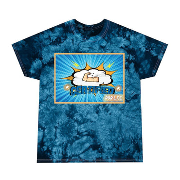 PDR LFE CERTIFIED MUSCLE BLUE Tie-Dye Tee, Crystal - PDR LFE Navy / S PDR LFE