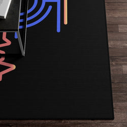 PDR LFE Hip Hop AREA Dornier Rug - PDR LFE White / 20" × 32" PDR LFE