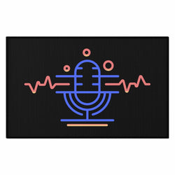 PDR LFE Hip Hop AREA Dornier Rug - PDR LFE White / 20" × 32" PDR LFE