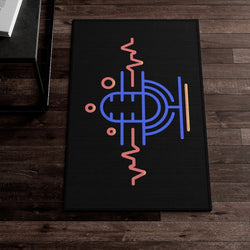 PDR LFE Hip Hop AREA Dornier Rug - PDR LFE White / 20" × 32" PDR LFE