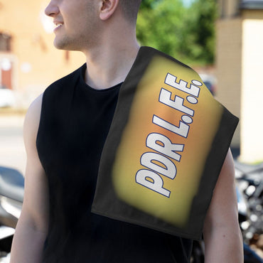 PDR LFE Hip Hop Rally Towel, 11x18 - PDR LFE White / 11" × 18" PDR LFE