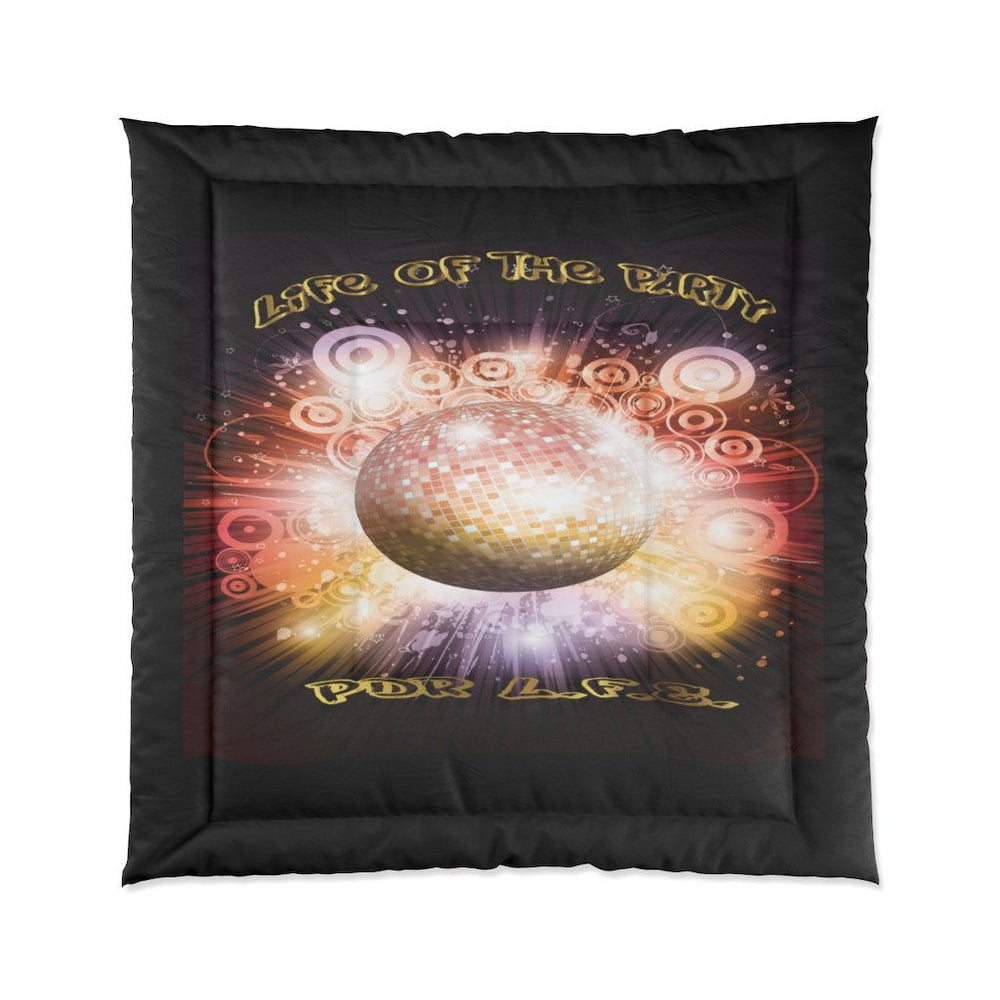 PDR LFE LIFE OF THE PARTY Hip Hop Comforter - PDR LFE 88" × 88" PDR LFE