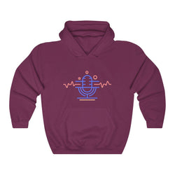 PDR LFE LOGO Hip Hop Unisex Heavy Blend™ Hooded Sweatshirt - PDR LFE Maroon / S PDR LFE