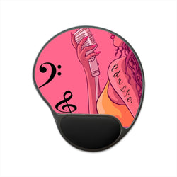 PDR LFE MIAMI NIGHTS Hip Hop Mouse Pad With Wrist Rest - PDR LFE Foot / 10.15" × 9.17" PDR LFE