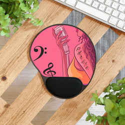 PDR LFE MIAMI NIGHTS Hip Hop Mouse Pad With Wrist Rest - PDR LFE Foot / 10.15" × 9.17" PDR LFE
