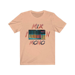 PDR LFE MIX IN MONO Hip Hop Unisex Jersey Short Sleeve Tee - PDR LFE Heather Peach / S PDR LFE