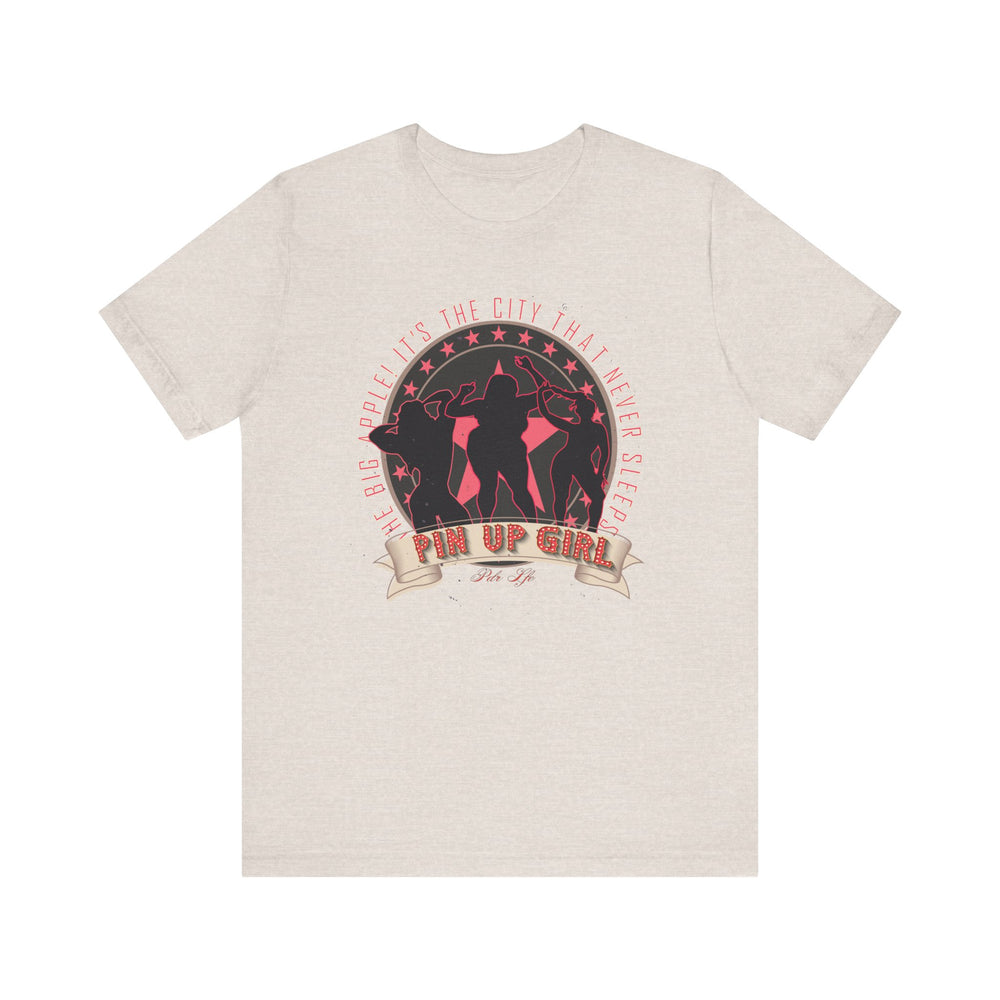 PYN UP FEMALE HIP HOP Short Sleeve Tee - PDR LFE Heather Dust / XS PDR LFE