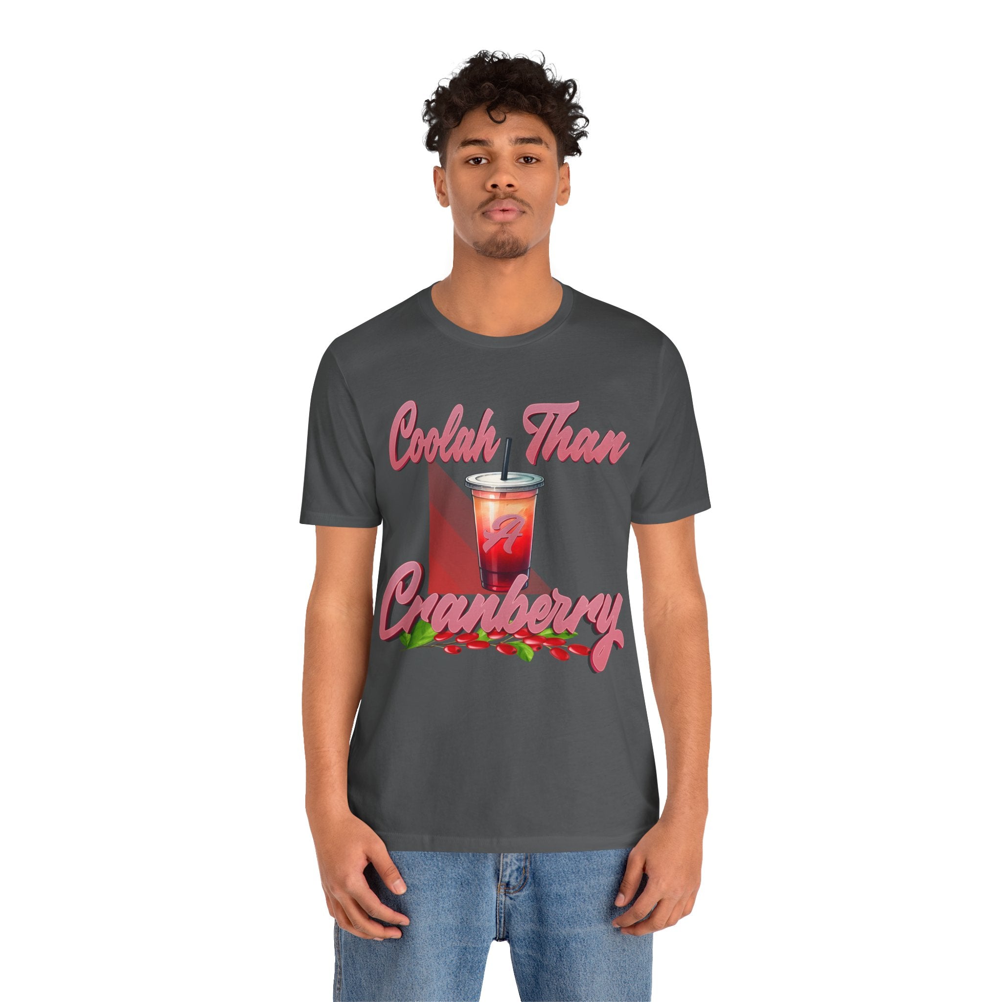 Person wearing ASPHALT t-shirt with a graphic design and text on a white background
