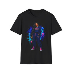 R.O.S.E. (REAL ONES STILL EXIST) BLUE FEMALE HIP HOP SHORT SLEEVE T-SHIRT