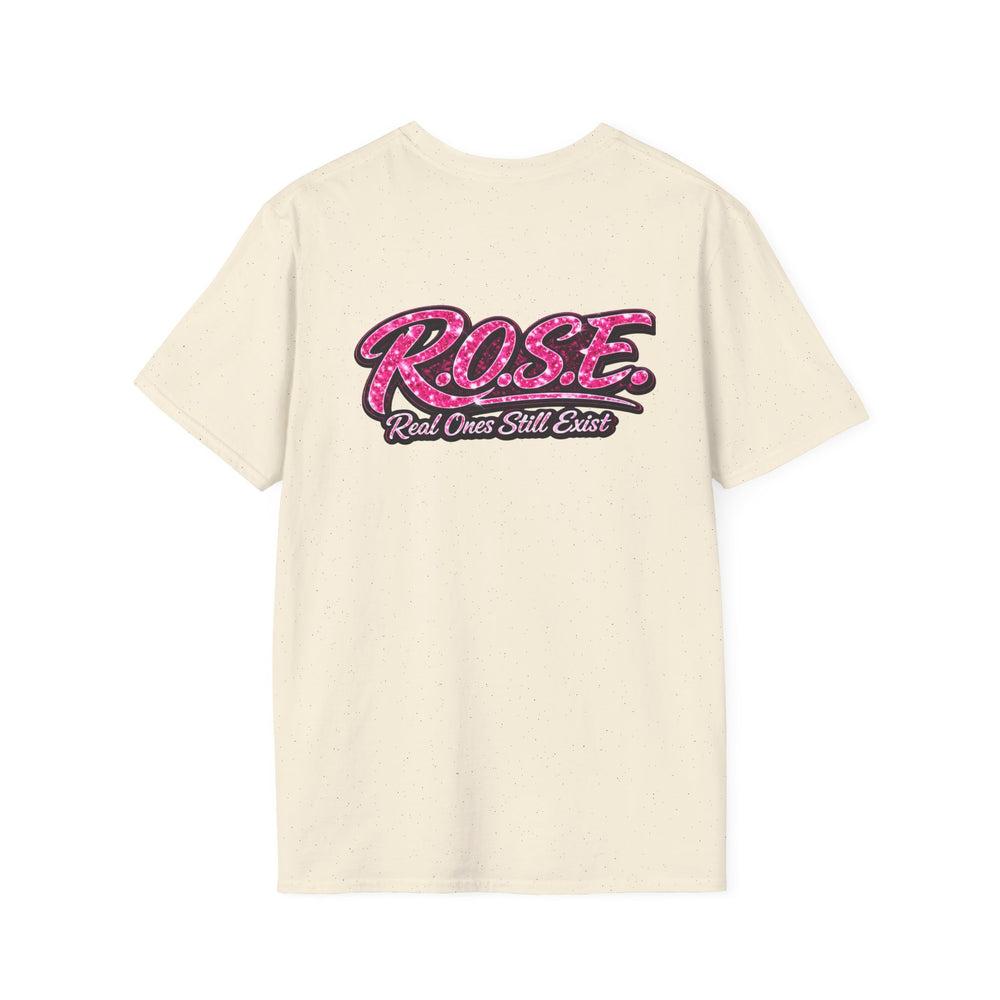 R.O.S.E. (REAL ONES STILL EXIST) BLUE FEMALE HIP HOP SHORT SLEEVE T-SHIRT
