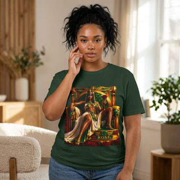 R.O.S.E. (REAL ONES STILL EXIST) CLEOPATRA FEMALE HIP HOP SHORT SLEEVE T-SHIRT