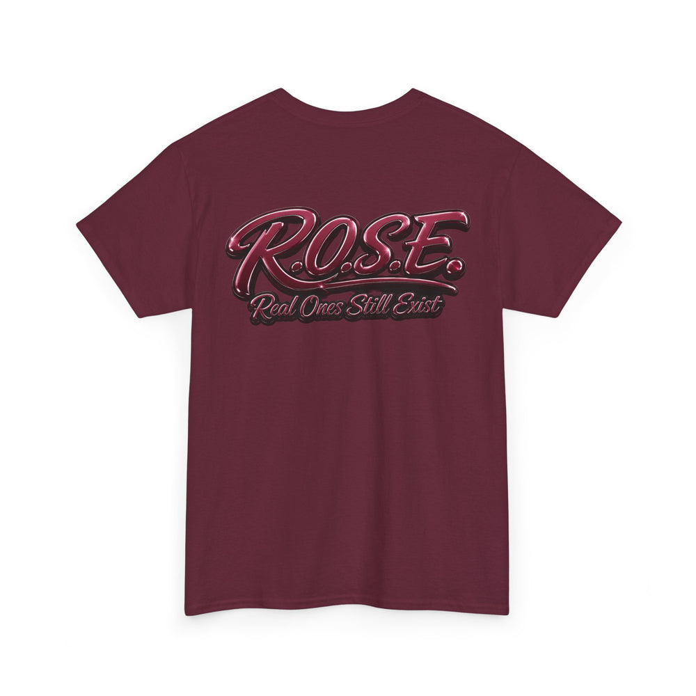 R.O.S.E. (REAL ONES STILL EXIST) MAROON GOON HIP HOP SHORT SLEEVE T-SHIRT