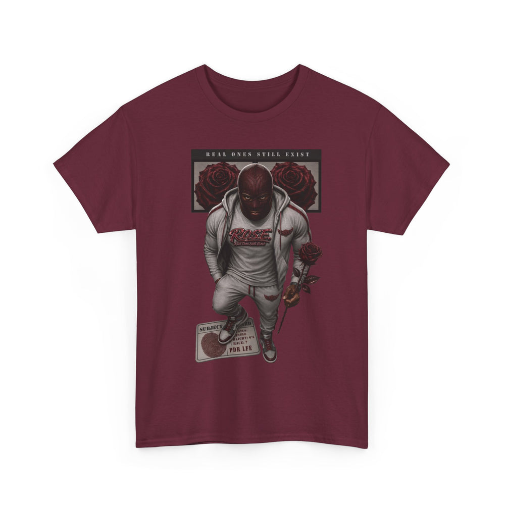 R.O.S.E. (REAL ONES STILL EXIST) MAROON GOON HIP HOP SHORT SLEEVE T-SHIRT